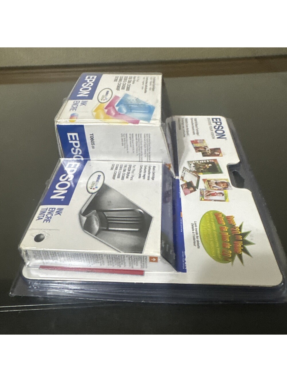 4 of Set Sealed Genuine Epson 60 Ink TO60120 T0601 TO602 TO603 TO604 TO60 Bundle